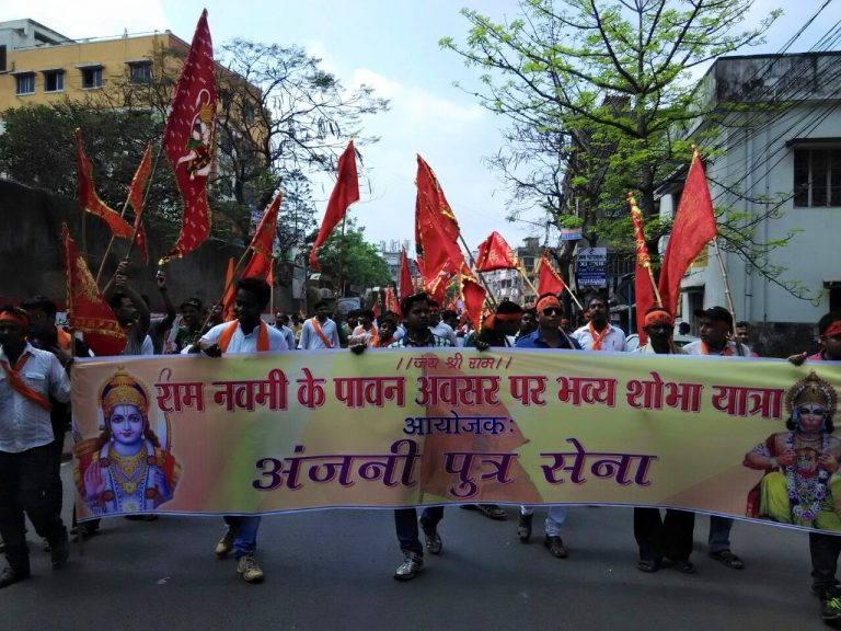 अंजनी पुत्र सेना द्वारा आयोजित भव्य और विशाल श्री रामनवमी शोभायात्रा 2015